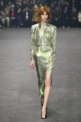 PFW Valentino Runway A model walks the runway during the Valentino Womenswear Spring Summer 2026 show as part of Paris Fashion Week in Paris, France on October 05, 2025. Photo by Aurore Marechal ABACAPRESS.COM Paris France  Copyright: xMarechalxAurore ABACAx