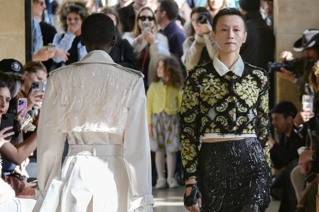 PFW - Shuting Qiu Runway A model walks the runway during the Shuting Qiu Womenswear Spring Summer 2026 show as part of Paris Fashion Week on October 5, 2025 in Paris, France. Photo by Jana Call me J ABACAPRESS.COM Paris Ile de France France  Copyright: xJanaxCallxmexJ ABACAx