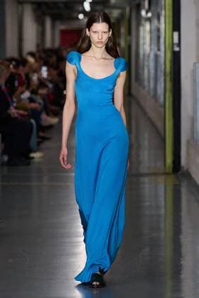 (251006) -- PARIS, Oct. 6, 2025 -- A model presents creations from the ready-to-wear Spring Summer 2026 collections by Jean Paul Gaultier during the Paris Fashion Week in Paris, France, on Oct. 5, 2025. ( Handout via Xinhua) FRANCE-PARIS-FASHION WEEK-JEAN PAUL GAULTIER MeetEurope 