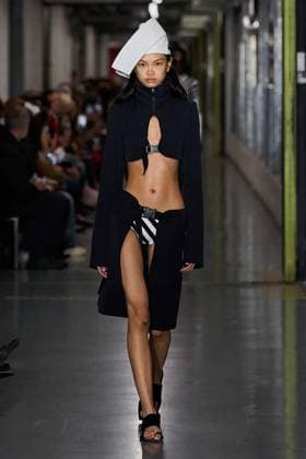 (251006) -- PARIS, Oct. 6, 2025 -- A model presents creations from the ready-to-wear Spring Summer 2026 collections by Jean Paul Gaultier during the Paris Fashion Week in Paris, France, on Oct. 5, 2025. ( Handout via Xinhua) FRANCE-PARIS-FASHION WEEK-JEAN PAUL GAULTIER MeetEurope 