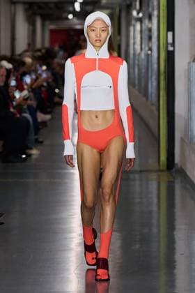 (251006) -- PARIS, Oct. 6, 2025 -- A model presents creations from the ready-to-wear Spring Summer 2026 collections by Jean Paul Gaultier during the Paris Fashion Week in Paris, France, on Oct. 5, 2025. ( Handout via Xinhua) FRANCE-PARIS-FASHION WEEK-JEAN PAUL GAULTIER MeetEurope 