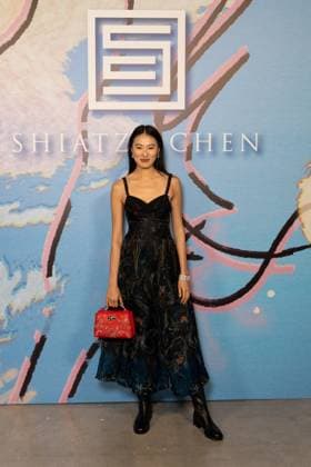 Guest au photocall du défilé Shiatzi Chen Collection Femme Prêt à Porter Printemps Eté 2026 au palais de Tokyo lors de la Fashion Week de Paris PFW , le 6 octobre 2025 Julien Sarkissian Bestimage Photocall of Shiatzi Chen Women Ready to Wear Spring Summer 2026 Collection fashion show, during Paris Fashion Week, on October 6th, 2025 Paris France  Copyright: xJulienxSarkissianx xBestimagexJulienxSarkissianx xBestimagex