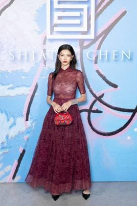 I Hua Wu au photocall du défilé Shiatzi Chen Collection Femme Prêt à Porter Printemps Eté 2026 au palais de Tokyo lors de la Fashion Week de Paris PFW , le 6 octobre 2025 Julien Sarkissian Bestimage Photocall of Shiatzi Chen Women Ready to Wear Spring Summer 2026 Collection fashion show, during Paris Fashion Week, on October 6th, 2025 Paris France  Copyright: xJulienxSarkissianx xBestimagexJulienxSarkissianx xBestimagex