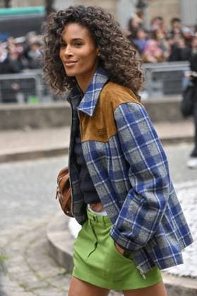 PFW Miu Miu Outside Arrivals Cindy Bruna arriving at Miu Miu show during Paris Fashion Week in Paris, France on October 6, 2025. Photo by Julien Reynaud APS-Medias ABACAPRESS.COM Paris France  Copyright: xReynaudxJulien APS-Medias ABACAx