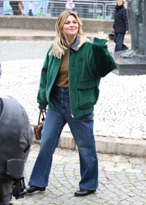 Louane at the arrivals of the Miu Miu Fashion Show Ready to Wear Women Collection Spring Summer 2026 during Paris Fashion Week PFW , at the Economic, Social and Environmental Council, Palais d lena, in Paris, France, October 6, 2025 Denis Guignebourg Bestimage Arrivals Balenciaga Fashion Show Ready to Wear Collection Spring Summer 2026 during Paris Fashion Week on 6, october, 2025 Paris France  Copyright: xDenisxGuignebourgx xBestimagexDenisxGuignebourgx xBestimagex