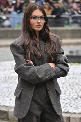 PFW Miu Miu Outside Arrivals Thylane Blondeau arriving at Miu Miu show during Paris Fashion Week in Paris, France on October 6, 2025. Photo by Julien Reynaud APS-Medias ABACAPRESS.COM Paris France  Copyright: xReynaudxJulien APS-Medias ABACAx
