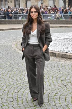 PFW Miu Miu Outside Arrivals Thylane Blondeau arriving at Miu Miu show during Paris Fashion Week in Paris, France on October 6, 2025. Photo by Julien Reynaud APS-Medias ABACAPRESS.COM Paris France  Copyright: xReynaudxJulien APS-Medias ABACAx