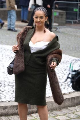 Lena Mahfouf Lena Situations at the arrivals of the Miu Miu Fashion Show Ready to Wear Womens Collection Spring Summer 2026 during Paris Fashion Week PFW , at the Economic, Social and Environmental Council, Palais d lena, in Paris, France, October 6, 2025 Denis Guignebourg Bestimage Arrivals Balenciaga Fashion Show Ready to Wear Collection Spring Summer 2026 during Paris Fashion Week on 6, october, 2025 Paris France  Copyright: xDenisxGuignebourgx xBestimagexDenisxGuignebourgx xBestimagex