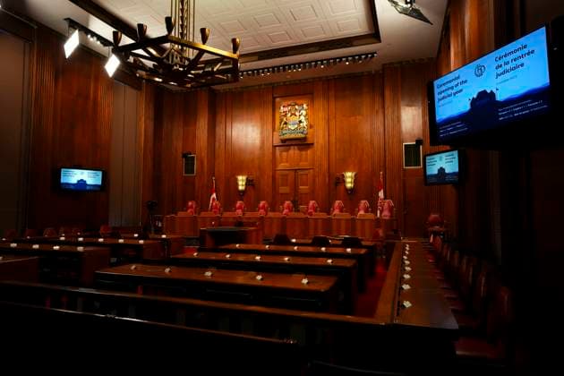 October 6, 2025, Ottawa, On, Canada: Supreme Court of Canada is pictured prior to the Ceremonial Opening of the Judicial Year in Ottawa on Monday, Oct. 6, 2025. Ottawa Canada  - ZUMAc35_ 20251006_zaf_c35_016 Copyright: xSeanxKilpatrickx