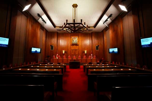 October 6, 2025, Ottawa, On, Canada: Supreme Court of Canada is pictured prior to the Ceremonial Opening of the Judicial Year in Ottawa on Monday, Oct. 6, 2025. Ottawa Canada  - ZUMAc35_ 20251006_zaf_c35_023 Copyright: xSeanxKilpatrickx
