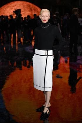 PFW Chanel Photocall Tilda Swinton attending the Chanel Womenswear Spring Summer 2026 show as part of Paris Fashion Week in Paris, France on October 06, 2025. Photo by Aurore Marechal ABACAPRESS.COM Paris France  Copyright: xMarechalxAurore ABACAx