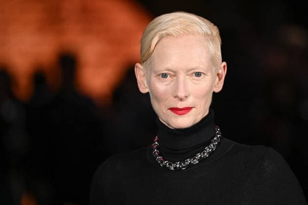 PFW Chanel Photocall Tilda Swinton attending the Chanel Womenswear Spring Summer 2026 show as part of Paris Fashion Week in Paris, France on October 06, 2025. Photo by Aurore Marechal ABACAPRESS.COM Paris France  Copyright: xMarechalxAurore ABACAx