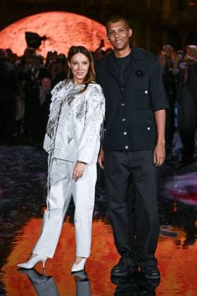 PFW Chanel Photocall Stromae and his wife Coralie attending the Chanel Womenswear Spring Summer 2026 show as part of Paris Fashion Week in Paris, France on October 06, 2025. Photo by Aurore Marechal ABACAPRESS.COM Paris France  Copyright: xMarechalxAurore ABACAx