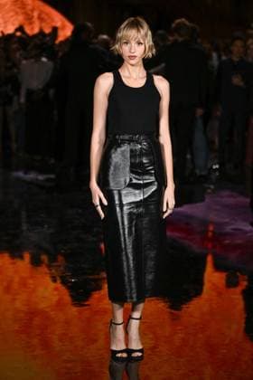 PFW Chanel Photocall Angele attending the Chanel Womenswear Spring Summer 2026 show as part of Paris Fashion Week in Paris, France on October 06, 2025. Photo by Aurore Marechal ABACAPRESS.COM Paris France  Copyright: xMarechalxAurore ABACAx
