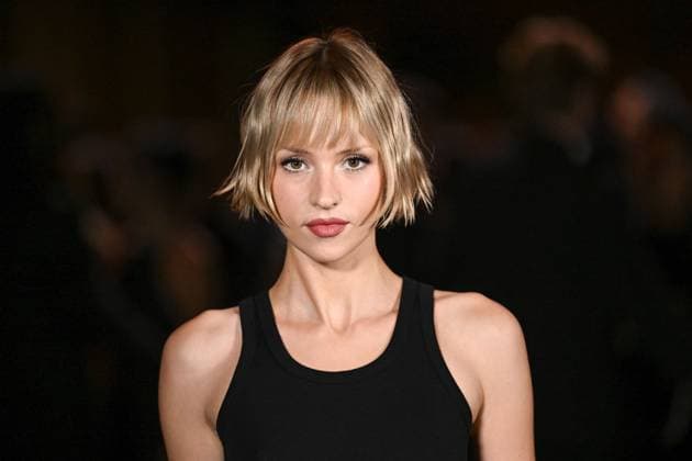 PFW Chanel Photocall Angele attending the Chanel Womenswear Spring Summer 2026 show as part of Paris Fashion Week in Paris, France on October 06, 2025. Photo by Aurore Marechal ABACAPRESS.COM Paris France  Copyright: xMarechalxAurore ABACAx