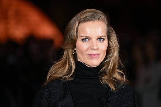 PFW Chanel Photocall Eva Herzigova attending the Chanel Womenswear Spring Summer 2026 show as part of Paris Fashion Week in Paris, France on October 06, 2025. Photo by Aurore Marechal ABACAPRESS.COM Paris France  Copyright: xMarechalxAurore ABACAx