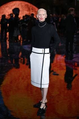 PFW Chanel Photocall Tilda Swinton attending the Chanel Womenswear Spring Summer 2026 show as part of Paris Fashion Week in Paris, France on October 06, 2025. Photo by Aurore Marechal ABACAPRESS.COM Paris France  Copyright: xMarechalxAurore ABACAx