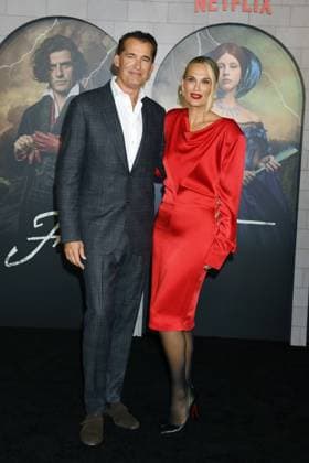 LOS ANGELES, CA - OCTOBER 6: Scott Stuber and Molly Sims at the LA Premiere Of Netflix™ Frankenstein on October 6, 2025 at the Academy Museum of Motion Pictures in Los Angeles, California. Copyright: xJeffreyxMayerx