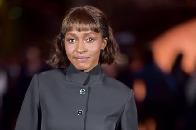 Chanel Photocall Paris Fashion Week. FC Ayo Edebiri attends the Chanel Womenswear Spring Summer 2026 show as part of Paris Fashion Week on October 06, 2025 in Paris, France. Photo by Franck Castel ABACAPRESS.COM Paris France  Copyright: xCastelxFranck ABACAx