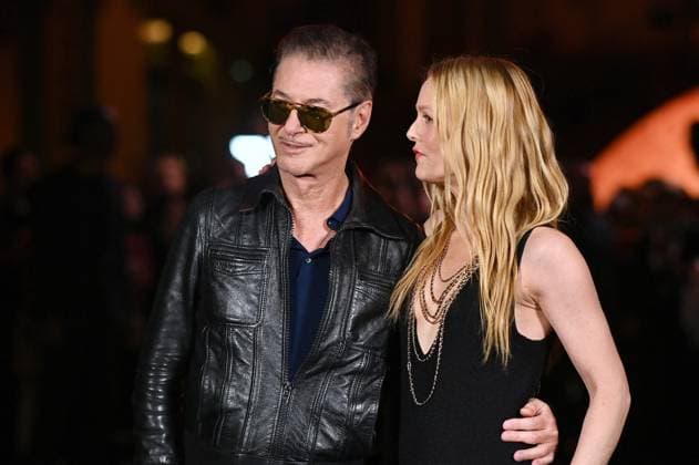 Chanel Photocall Paris Fashion Week. FC Etienne Daho and Vanessa Paradis attends the Chanel Womenswear Spring Summer 2026 show as part of Paris Fashion Week on October 06, 2025 in Paris, France. Photo by Franck Castel ABACAPRESS.COM Paris France  Copyright: xCastelxFranck ABACAx