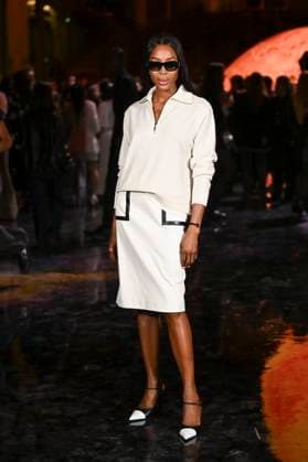 Paris Fashion Week Celebrities at Defile Chanel Naomi Campbell 449386 2025 10 06 France  Copyright: xSergexArnalx xStarfacex STAR_449386_206