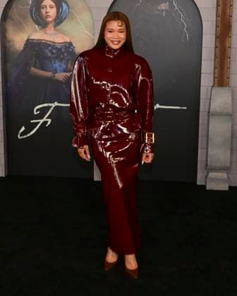 October 6, 2025, Los Angeles, California, USA: attends Los Angeles red carpet premiere of Netflix s Frankenstein Los Angeles USA - ZUMAb173 20251006_aap_b173_047 Copyright: xBillyxBennightx