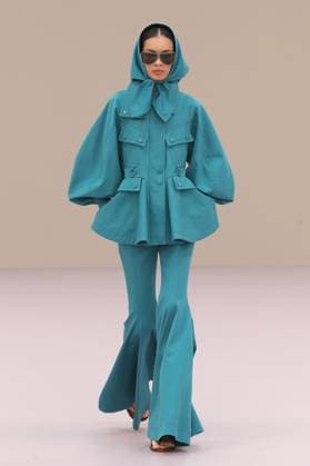 PFW - Zimmermann Runway A model walks the runway during the Zimmermann Womenswear Spring Summer 2026 show as part of Paris Fashion Week on October 6, 2025 in Paris, France. Photo by Alain-Gil Gonzalez ABACAPRESS.COM Paris France  Copyright: xGonzalezxAlain-Gil ABACAx