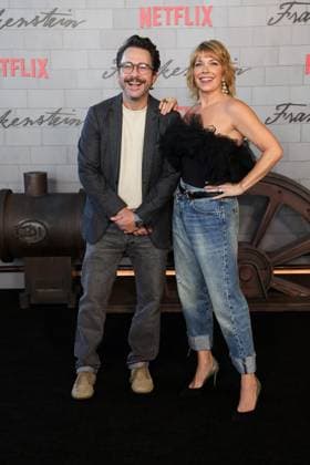 06 October 2025 . Los Angeles, California - Charlie Day, Mary Elizabeth Ellis At Los Angeles Premiere of Netflix s Frankenstein held at Academy Museum of Motion Pictures in Los Angeles. Los Angeles USA - ZUMAa123 20251006_zaa_a123_008 Copyright: xFSx