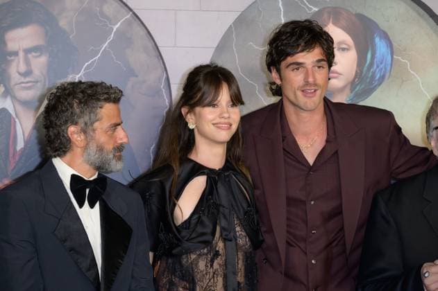 Frankenstein Premiere - Los Angeles, USA LOS ANGELES, USA. October 06, 2025: Oscar Isaac, Mia Goth & Jacob Elordi at premiere for Frankenstein at the Academy Museum. Los Angeles CA USA  Copyright: xPaulxSmith Featureflashx