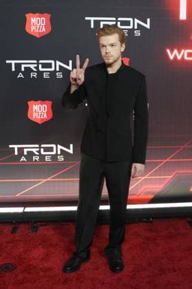 October 6, 2025, Los Angeles, California, USA: Cameron Monaghan at the World Premiere of Tron Ares at the TCL Chinese Theatre IMAX Los Angeles USA - ZUMAg107 20251006_zep_g107_004 Copyright: xNinaxPrommerx
