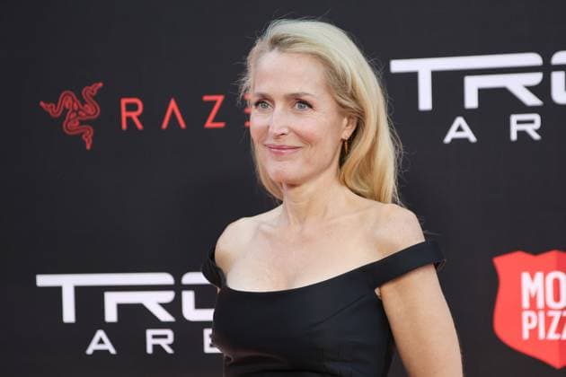 October 6, 2025, Los Angeles, California, USA: Gillian Anderson at the World Premiere of Tron Ares at the TCL Chinese Theatre IMAX Los Angeles USA - ZUMAg107 20251006_zep_g107_049 Copyright: xNinaxPrommerx
