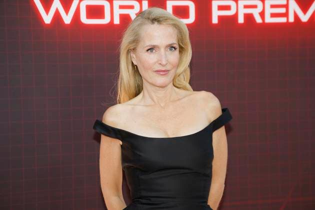 October 6, 2025, Los Angeles, California, USA: Gillian Anderson at the World Premiere of Tron Ares at the TCL Chinese Theatre IMAX Los Angeles USA - ZUMAg107 20251006_zep_g107_059 Copyright: xNinaxPrommerx