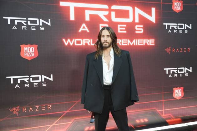 October 6, 2025, Los Angeles, California, USA: Jared Leto at the World Premiere of Tron Ares at the TCL Chinese Theatre IMAX Los Angeles USA - ZUMAg107 20251006_zep_g107_078 Copyright: xNinaxPrommerx