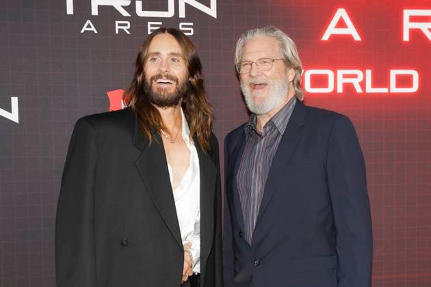 October 6, 2025, Los Angeles, California, USA: Jared Leto, Jeff Bridges at the World Premiere of Tron Ares at the TCL Chinese Theatre IMAX Los Angeles USA - ZUMAg107 20251006_zep_g107_091 Copyright: xNinaxPrommerx