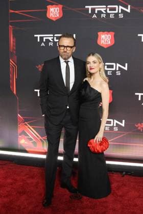 October 6, 2025, Los Angeles, California, USA: Joachim Ronning, Amanda Hearst at the World Premiere of Tron Ares at the TCL Chinese Theatre IMAX Los Angeles USA - ZUMAg107 20251006_zep_g107_104 Copyright: xNinaxPrommerx