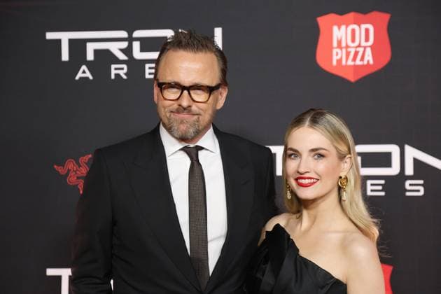 October 6, 2025, Los Angeles, California, USA: Joachim Ronning, Amanda Hearst at the World Premiere of Tron Ares at the TCL Chinese Theatre IMAX Los Angeles USA - ZUMAg107 20251006_zep_g107_105 Copyright: xNinaxPrommerx