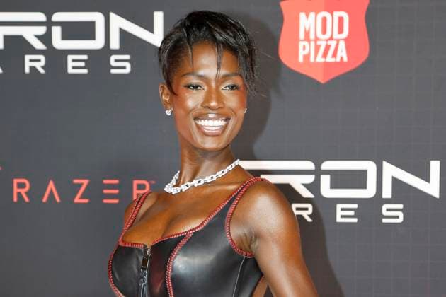 October 6, 2025, Los Angeles, California, USA: Jodie Turner Smith at the World Premiere of Tron Ares at the TCL Chinese Theatre IMAX Los Angeles USA - ZUMAg107 20251006_zep_g107_110 Copyright: xNinaxPrommerx