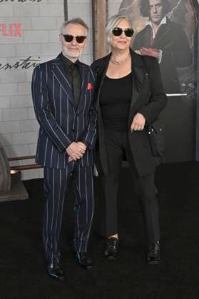 Dan Laustsen and Tamara Deverell at the premiere of the movie Frankenstein at the Academy Museum of Motion Pictures Los Angeles, 06 10 2025 Foto:xD.xStarbuckx xFuturexImagex frankenstein_5065