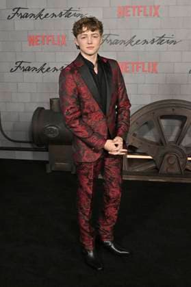 Christian Convery at the premiere of the movie Frankenstein at the Academy Museum of Motion Pictures Los Angeles, 06 10 2025 Foto:xD.xStarbuckx xFuturexImagex frankenstein_5144