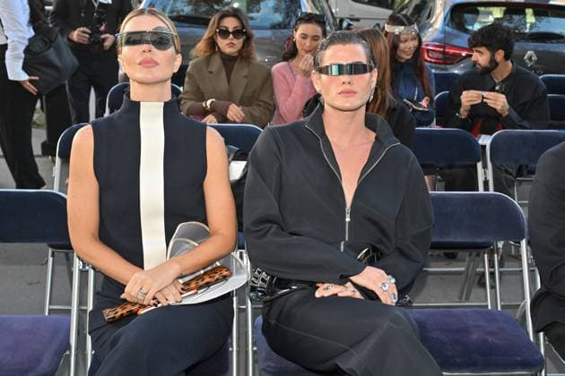 PFW Pierre Cardin Front Row Raphael Say attending Pierre Cardin show during Paris Fashion Week in Paris, France on October 7, 2025. Photo by Julien Reynaud APS-Medias ABACAPRESS.COM Paris France  Copyright: xReynaudxJulien APS-Medias ABACAx