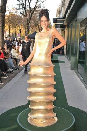 PFW Pierre Cardin Front Row Patricia Contreras attending Pierre Cardin show during Paris Fashion Week in Paris, France on October 7, 2025. Photo by Julien Reynaud APS-Medias ABACAPRESS.COM Paris France  Copyright: xReynaudxJulien APS-Medias ABACAx