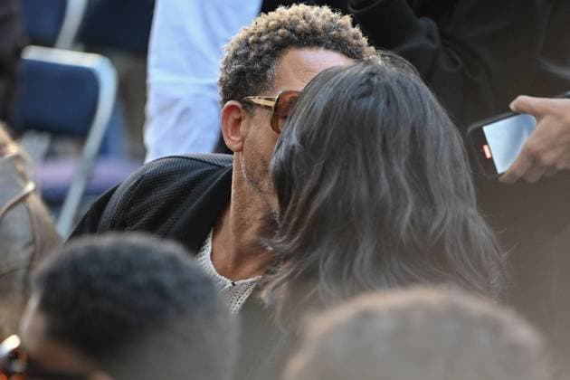 PFW Pierre Cardin Front Row Joey Starr attending Pierre Cardin show during Paris Fashion Week in Paris, France on October 7, 2025. Photo by Julien Reynaud APS-Medias ABACAPRESS.COM Paris France  Copyright: xReynaudxJulien APS-Medias ABACAx