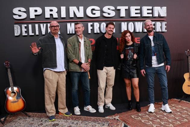 Premiere of the new film Springsteen Deliver Me from Nowhere Fernandisco during the premiere of the new film Springsteen Deliver Me from Nowhere , on October 7, 2025, in Madrid Spain Springsteen Deliver Me from Nowhere chronicles the creation of Bruce Springsteens album Nebraska, released in 1982 Recorded with a four-track recorder in Springsteens bedroom in New Jersey, the album marked a pivotal moment in his life and is considered one of his most enduring works a raw and evocative acoustic album, populated by lost souls looking for a reason to believe CINE José Madrid Madrid Espana  Copyright: xJosÃ xRuizx 7011678