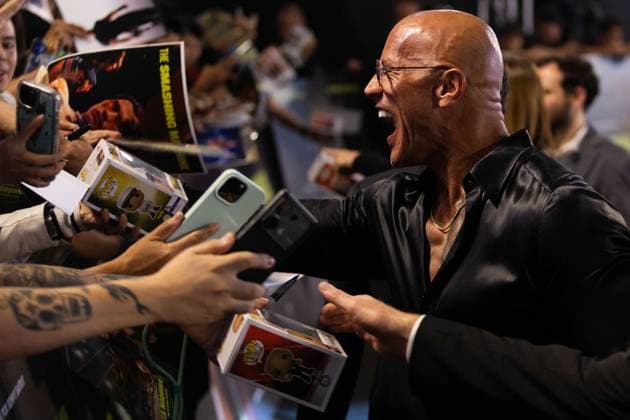 October 7, 2025, Mexico City, Mexico: DWAYNE JOHNSON, producer and lead actor, along with director BENNY SAFDIE , presented the film The Smashing Machine at a special fan event in Mexico City. Mexico City Mexico - ZUMAl178 20251007_znp_l178_013 Copyright: xCristianxLeyvax
