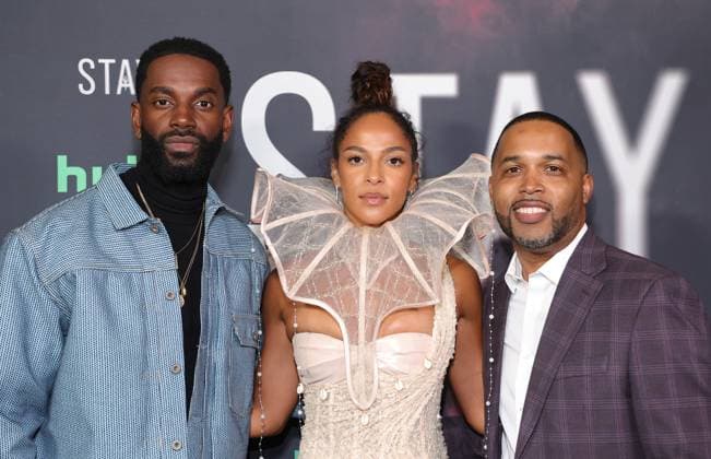 07 October 2025 - Los Angeles, California - Mo McRae, Megalyn Echikunwoke, Jas Summers. Los Angeles Premiere Of Andscape s Stay held at the Academy Museum of Motion Pictures. Los Angeles USA - ZUMAa123 20251007_zaa_a123_076 Copyright: xADx