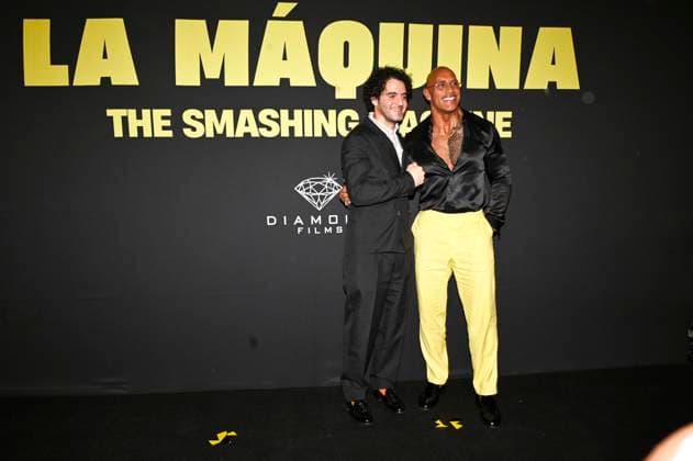 The Smashing Machine Premiere In Mexico City (L-R) Director Ben Safdie and actor Dwayne Johnson attends the red carpet for The Smashing Machine film premiere at Toreo Parque Central. on October 7, 2025 in Mexico City, Mexico. (Photo by Carlos Tischler Eyepix Group) Copyright: xCarlosxTischler xEyepixxGroupx CT_07102025_171477