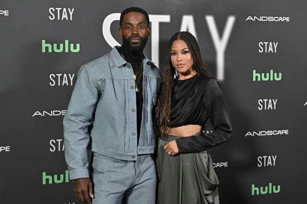 Mo McRae and Lex Scott Davis at the premiere of the Hulu movie Stay at the Ted Mann Theater Los Angeles, 07 10 2025 Foto:xD.xStarbuckx xFuturexImagex stay_5043