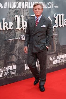 . 08 10 2025. London, United Kingdom. Daniel Craig arriving at the premiere of Wake Up Dead Man: A Knives Out Mystery, on the opening night of the London Film Festival  xStephenxLockx xi-Imagesx IIM-26279-0003
