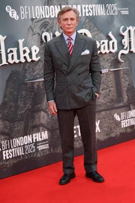 . 08 10 2025. London, United Kingdom. Daniel Craig arriving at the premiere of Wake Up Dead Man: A Knives Out Mystery, on the opening night of the London Film Festival  xStephenxLockx xi-Imagesx IIM-26279-0006