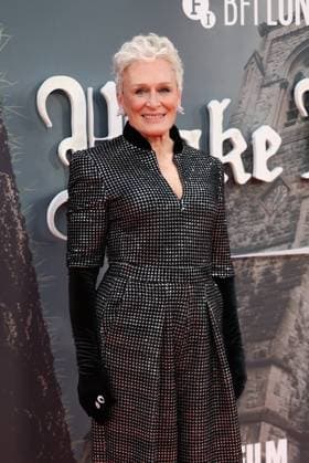 . 08 10 2025. London, United Kingdom. Glenn Close arriving at the premiere of Wake Up Dead Man: A Knives Out Mystery, on the opening night of the London Film Festival  xStephenxLockx xi-Imagesx IIM-26279-0014